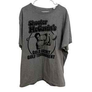 Happy Gilmore Shooter McGavin Gold Jacket Golf Tournament T Shirt Mens 3XL Gray